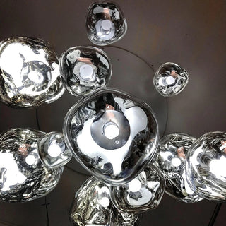 Dahlia - Modern Hanging Round Coloured Glass Hanging Pendant Ceiling Light