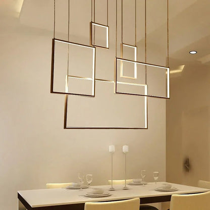 Dallas - Modern Nordic Rectangle Chandelier