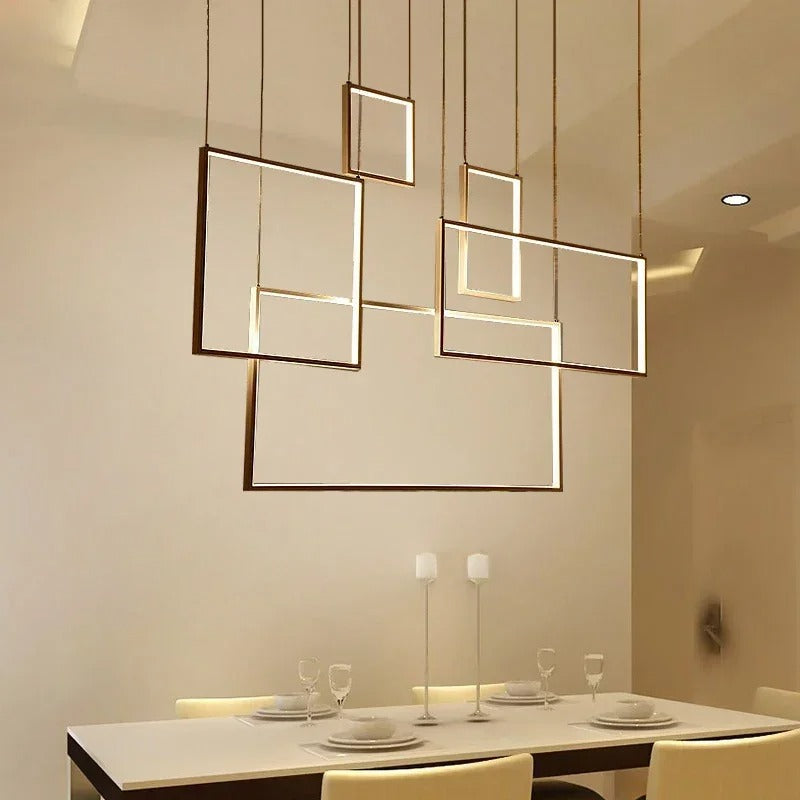 Dallas - Modern Nordic Rectangle Chandelier