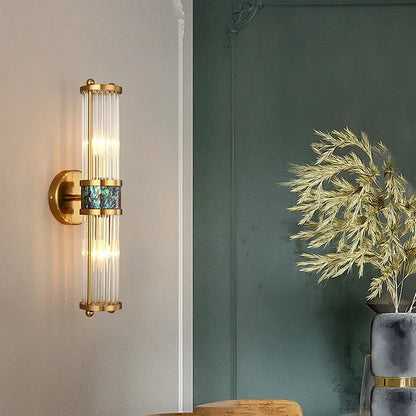 Eliel - Modern Gold Crystal Up/Down Wall Light