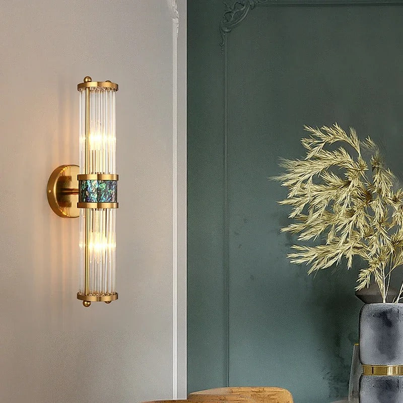 Eliel - Modern Gold Crystal Up/Down Wall Light