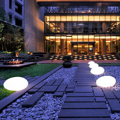 Yago - Solar Glowing Outdoor Cobble Stone Light