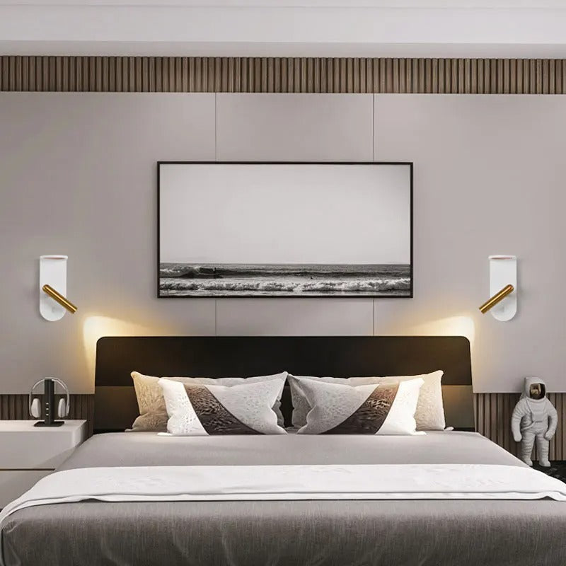 Vergara - Modern Flame Gold Reading Wall Light