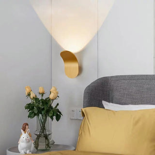 Maddox - Modern Curved Brushed Up LED Wall Light