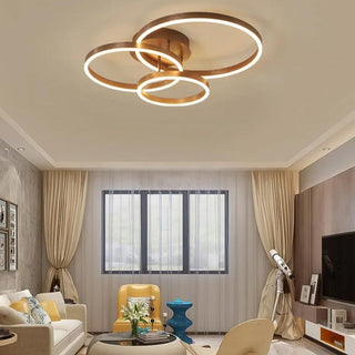 Landyn - Modern Round Multi Ring Semi-Flush Ceiling Light