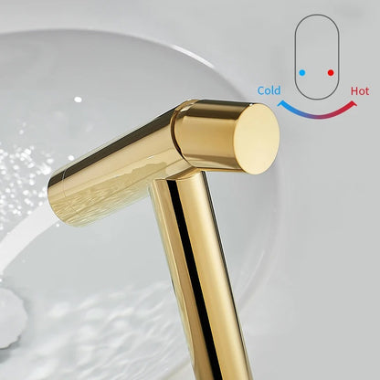 Yaakov - Modern Basin Hot/Cold Slanted Basin Mixer Tap