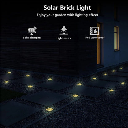 Jabari - Solar Brick Ice Cube Outdoor Light