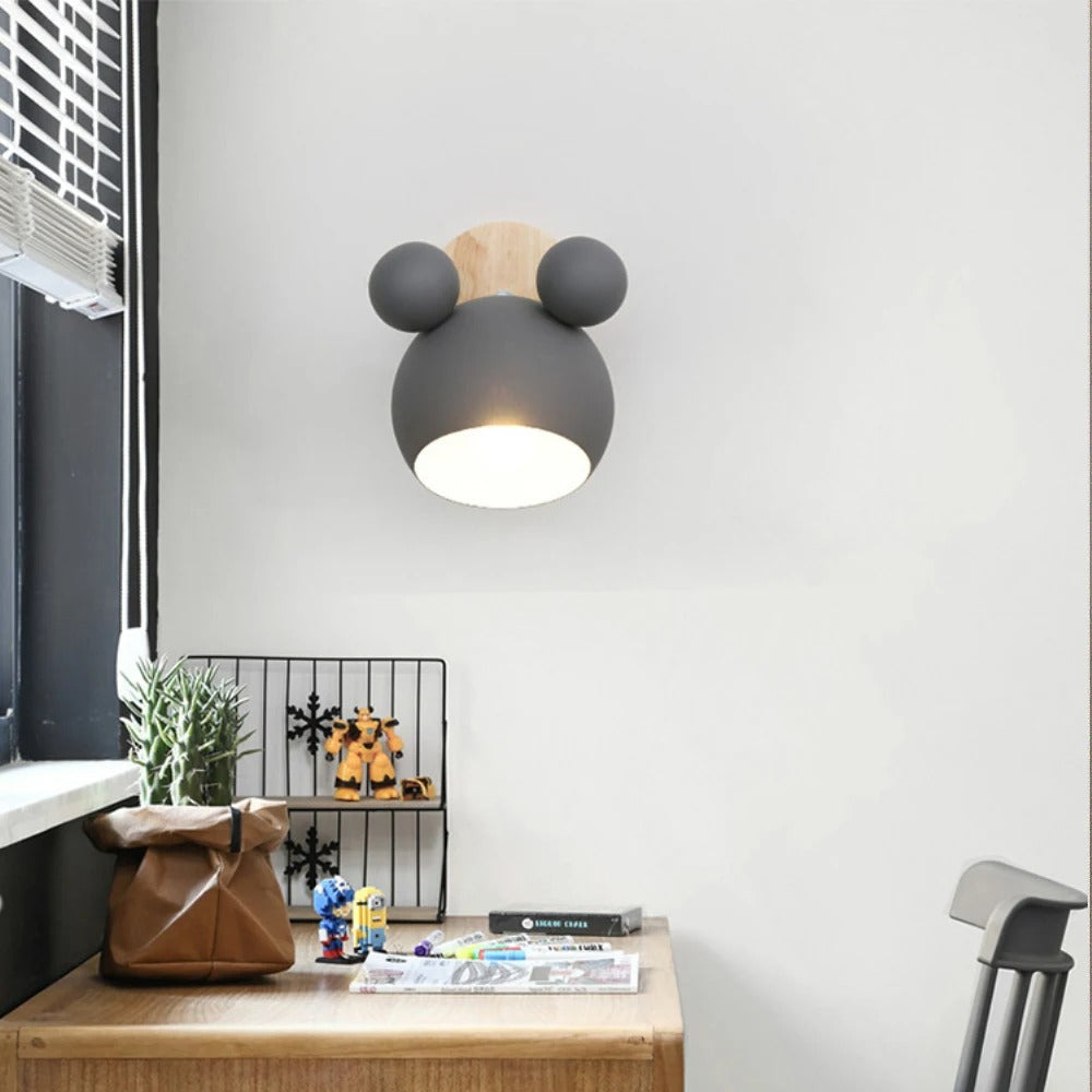 Aurora - Wooden Modern Nordic Round Wall Light