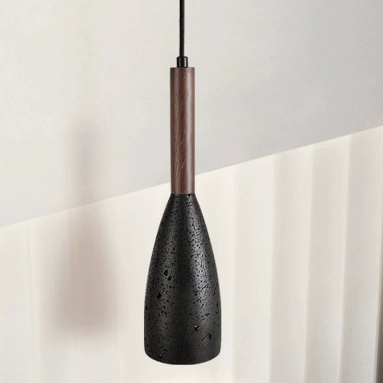 Arlene - Modern Hanging Round Cone Stone Pendant Ceiling Light