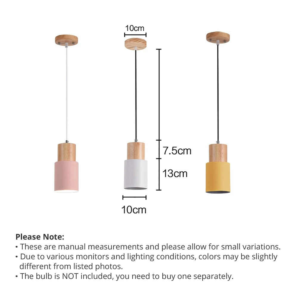 Jaziel - Round Wood Nordic Hanging Pendant Ceiling Light