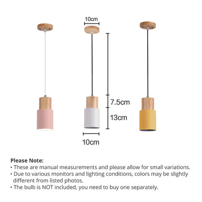 Jaziel - Round Wood Nordic Hanging Pendant Ceiling Light