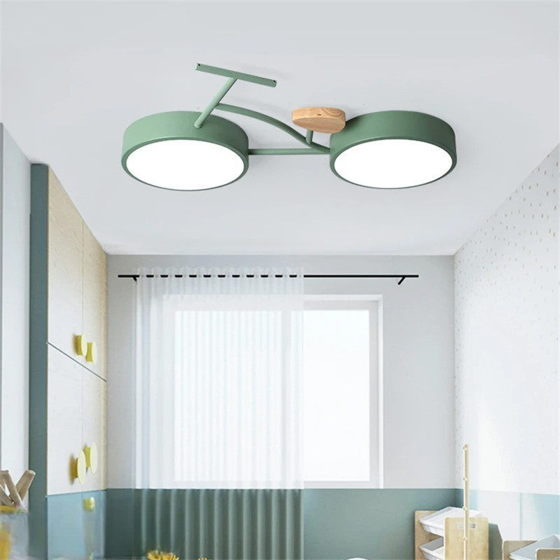 Villasenor - Modern LED Bike Flush Mount Ceiling Light