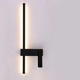 Goebel - Switch-Controlled Modern Black & Gold Dual Reading Wall Light