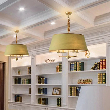 Rican - American Gold Hanging Round Ceiling Light