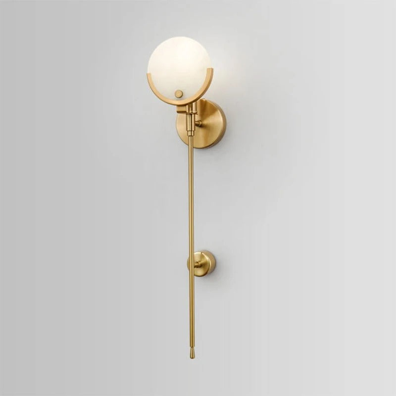 Amari - Gold Modern Marble Shade Wall Light