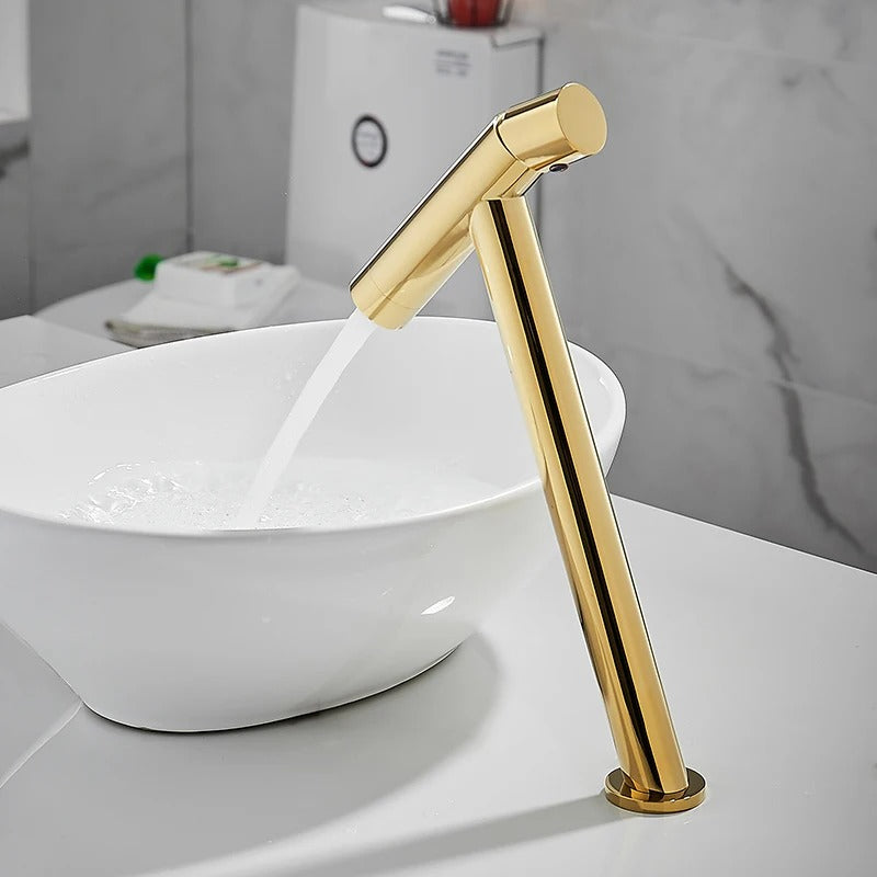 Yaakov - Modern Basin Hot/Cold Slanted Basin Mixer Tap
