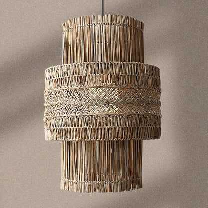Bowman - Hand-Woven Wicker Pendant Ceiling Light