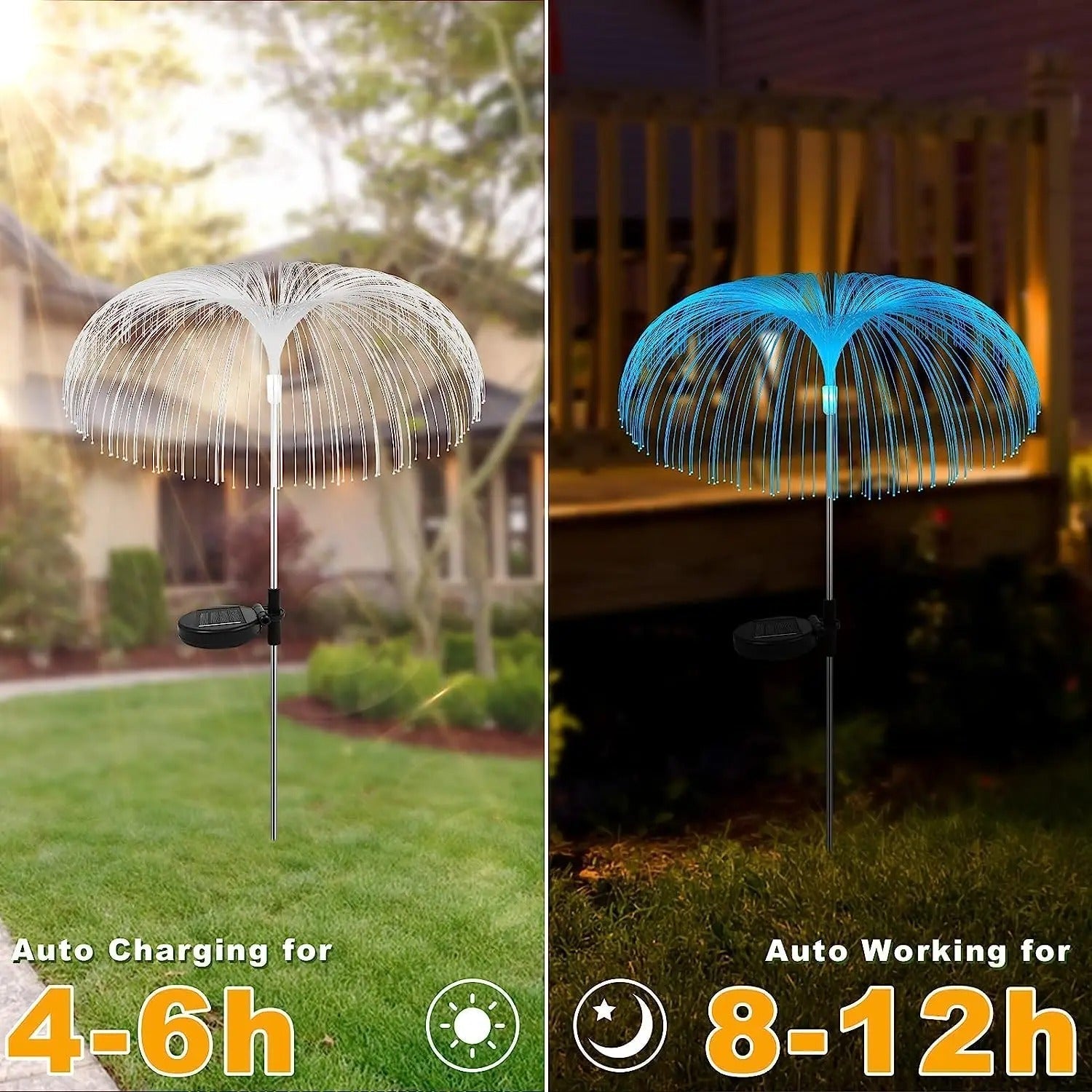 Frey - Solar Fiber Optic Jellyfish Garden Lights
