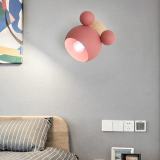 Aurora - Wooden Modern Nordic Round Wall Light