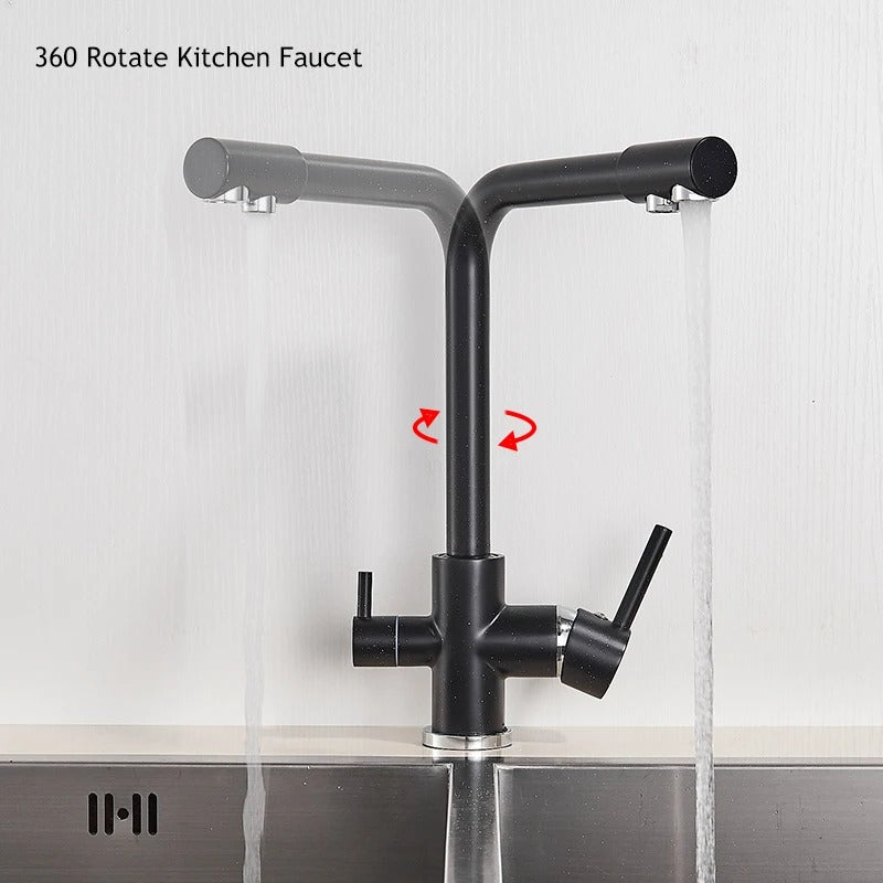 Matthias - Double Lever Double Hole Rotatable Tap