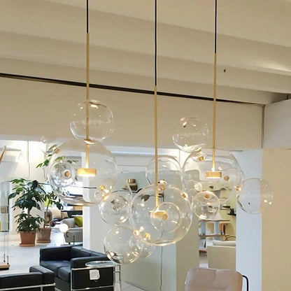 Dillon - Glass Bubble Hanging Pendant Light