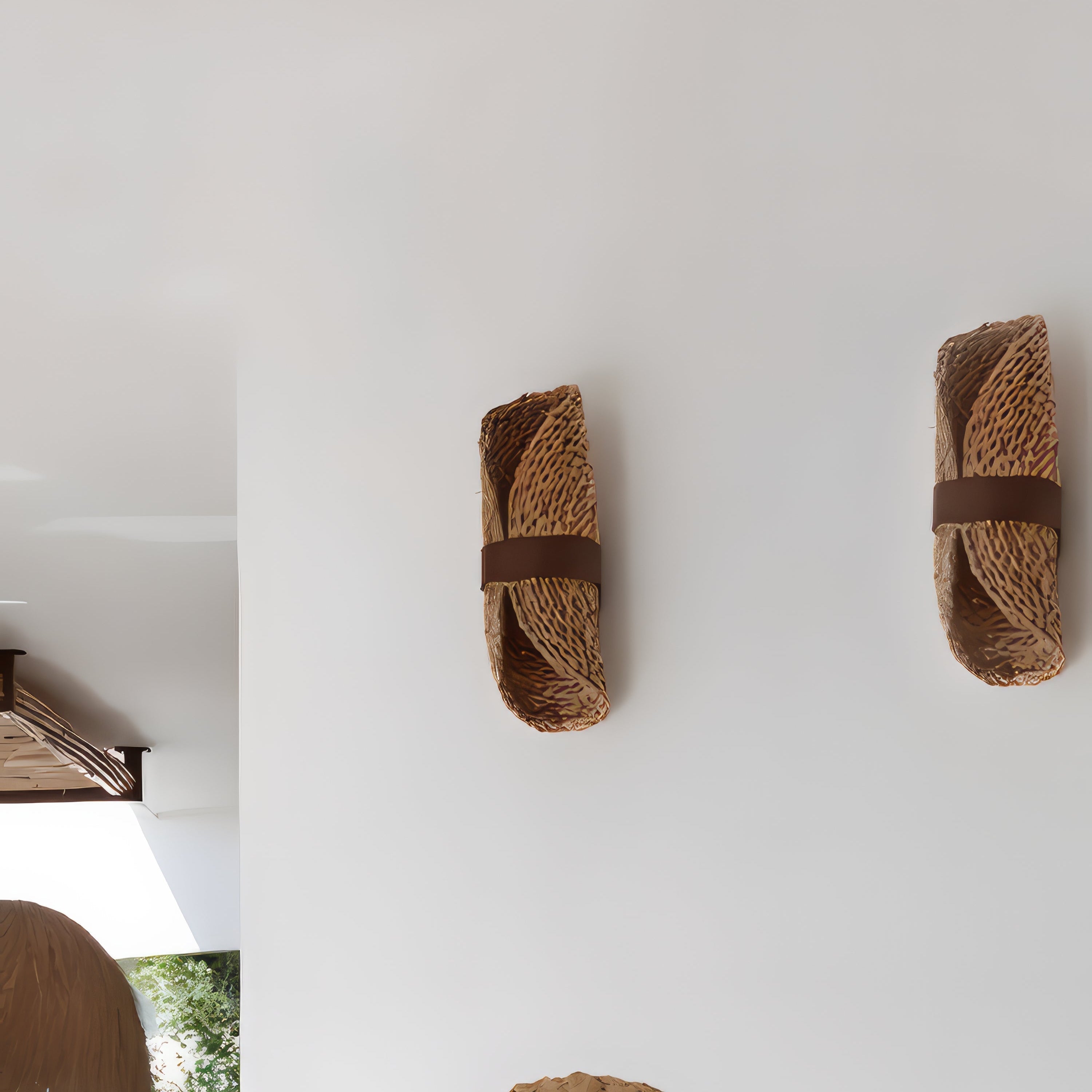 Tsai - Japanese Wicker Wood Wall Light