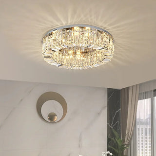 Kyree - Recessed Crystal Glass Round Ceiling Chandelier