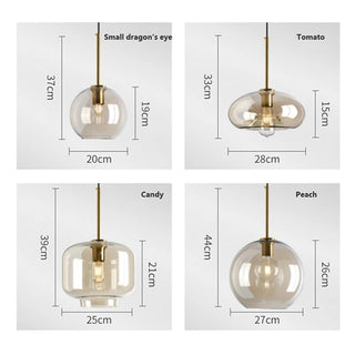 Waylor - Hanging Pendant Industrial Glass Lamp