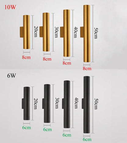 Layla - Modern Double Head Cylinder LED Wall Light