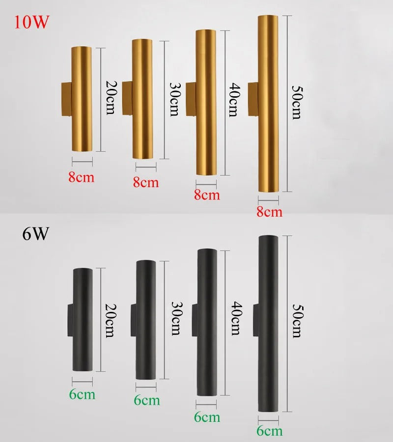 Layla - Modern Double Head Cylinder LED Wall Light