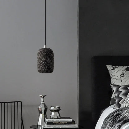 Keane - Modern Round Black Cord Hanging Pendant Ceiling Light