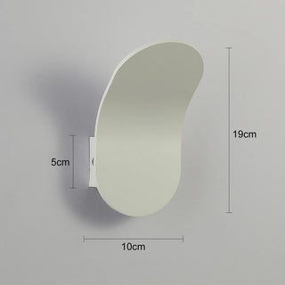 Maddox - Modern Curved Brushed Up LED Wall Light