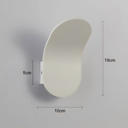 Maddox - Modern Curved Brushed Up LED Wall Light