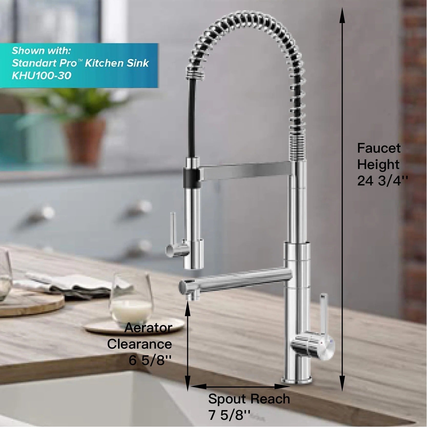 Caiden - Kitchen Rotation Retractable Cold/Hot Mixer Tap