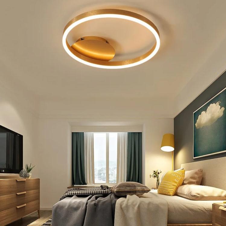 Landyn - Modern Round Multi Ring Semi-Flush Ceiling Light