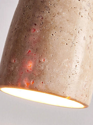 Arlene - Modern Hanging Round Cone Stone Pendant Ceiling Light