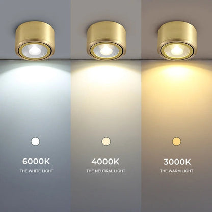 Kabelo - Modern Gold Copper Ceiling Downlight LED Spot Light Adjustable