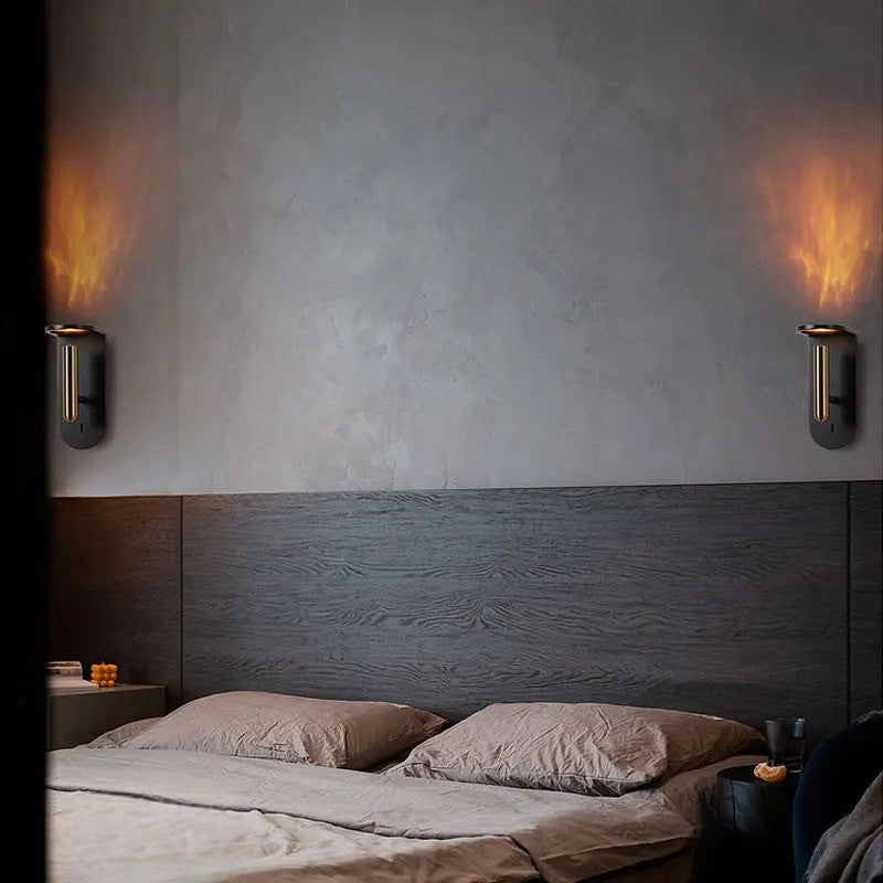 Vergara - Modern Flame Gold Reading Wall Light