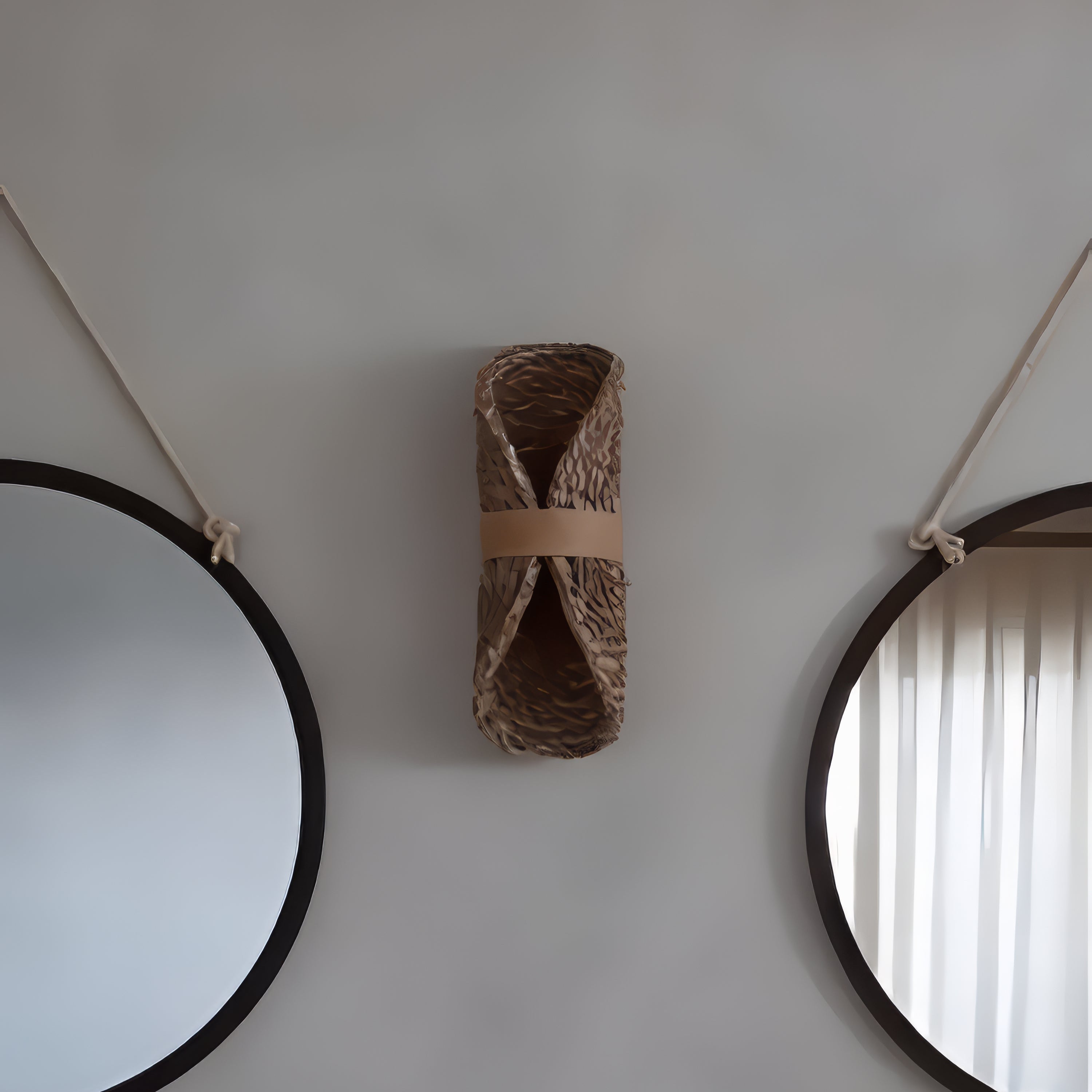 Tsai - Japanese Wicker Wood Wall Light