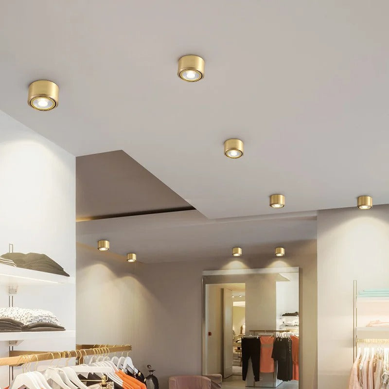 Kabelo - Modern Gold Copper Ceiling Downlight LED Spot Light Adjustable