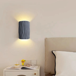 Calogera - Modern Textured Resin Tree Style Cylindrical Up Down Wall Light