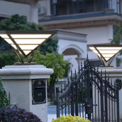 Leonel - Pyramid Pillar Outdoor Light