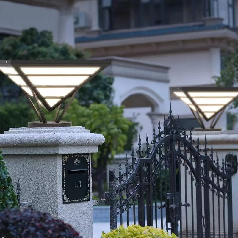 Leonel - Pyramid Pillar Outdoor Light
