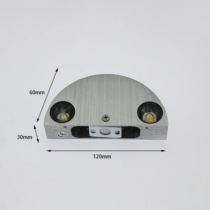 Kamon - Modern Semicircular Metallic Indoor Wall Lamp