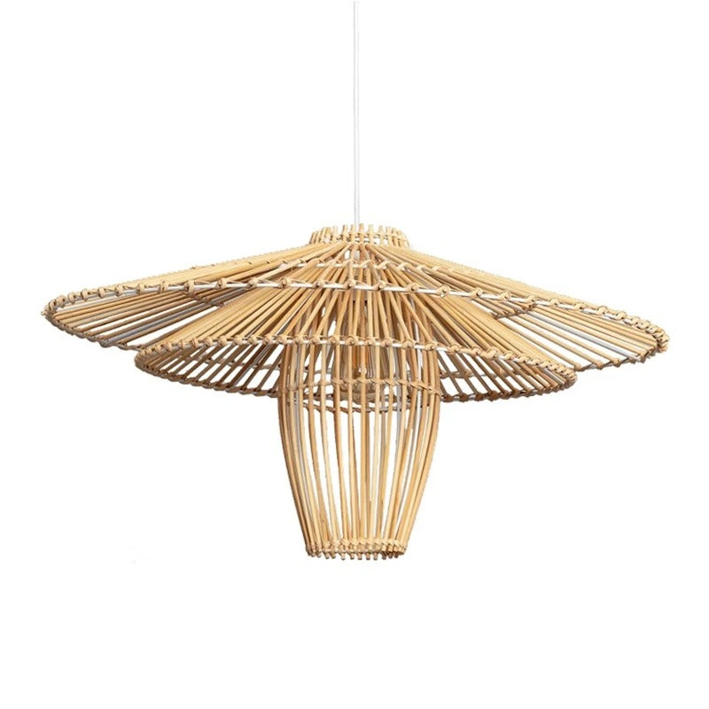 Leticia - Hand-Woven Rattan Round Pendant Ceiling Light