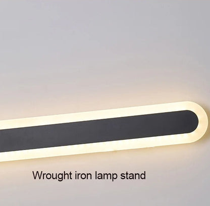 Almond - Rounded Rectangle Long Wall Light Bar
