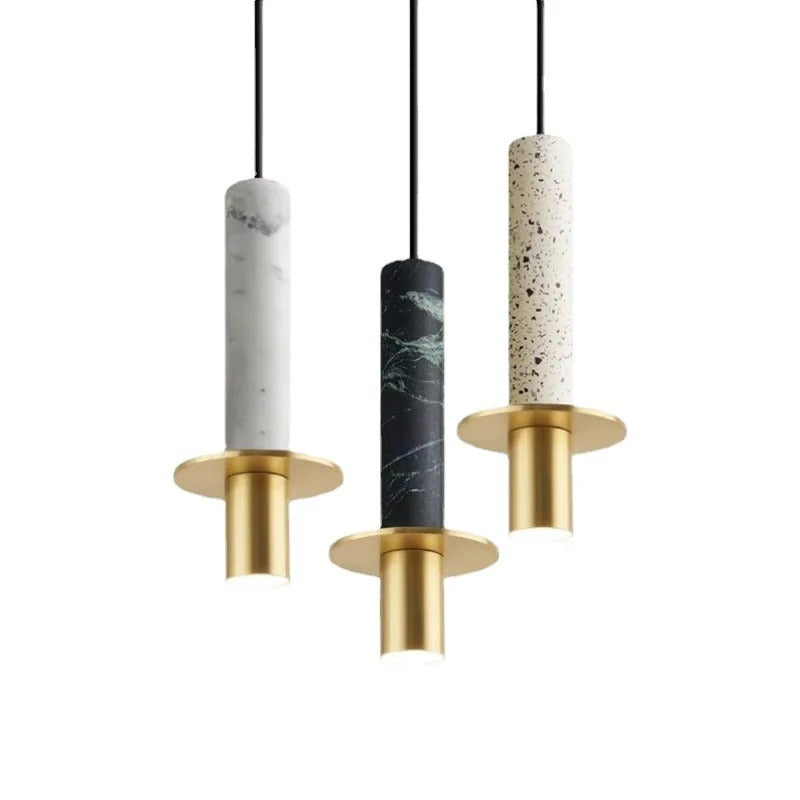 Nora - Modern Candle Style Gold Body Hanging Ceiling Pendant Light