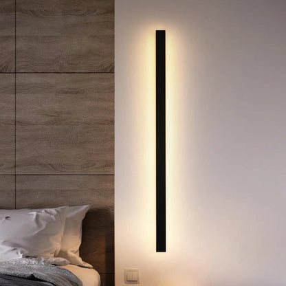 Jaxtyn - Modern Black Thin Strip Wall Light Bar Indoor/Outdoor