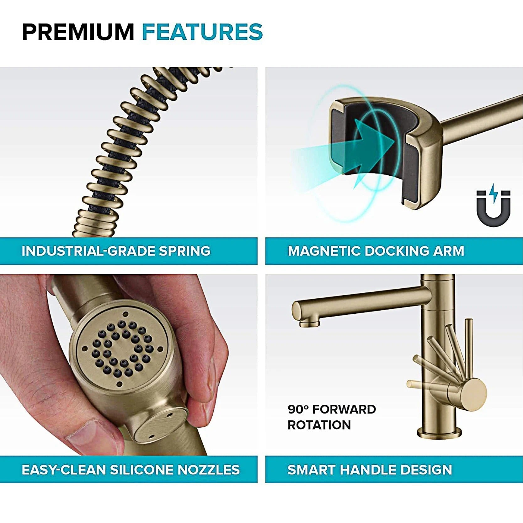 Caiden - Kitchen Rotation Retractable Cold/Hot Mixer Tap