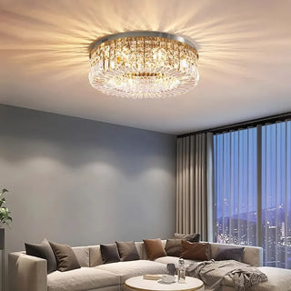 Kyree - Recessed Crystal Glass Round Ceiling Chandelier